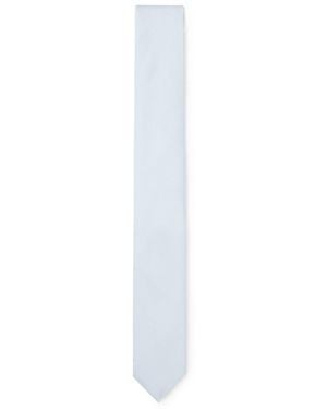 HUGO Silk-Blend Tie - White