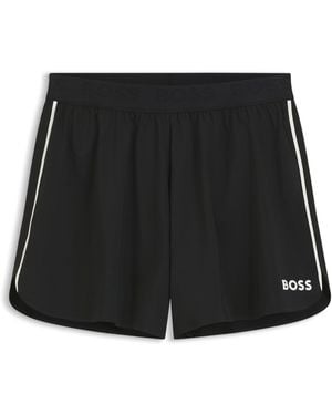 BOSS Shorts Activos De Doble Capa Con Control De La Humedad - Negro