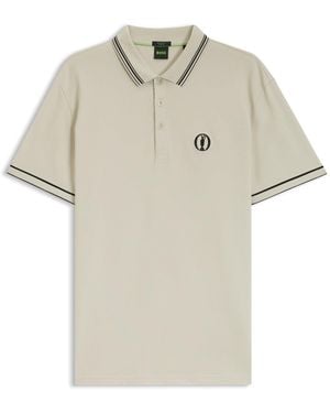 BOSS The Open Active Paddy Polo Shirt - Natural