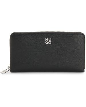 HUGO Ziparound Wallet - Black