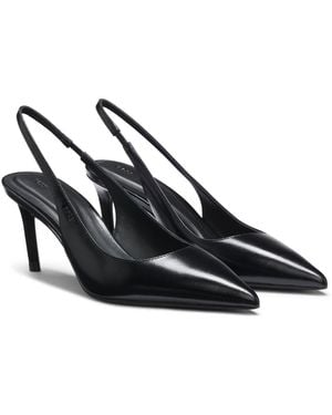 BOSS Slingback Court Shoes - Black