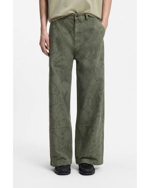 HUGO Baggy-Fit Trousers - Green