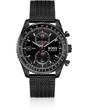 BOSS Skytraveller Pro-Plated Watch With Sapphire Crystal - Black