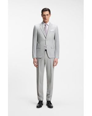 BOSS Light Gray Men's Business Suits Size 36r