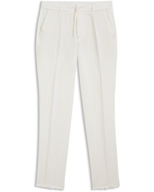 BOSS Tapered-Fit Hose Mit Tunnelzug Am Bund - Weiß