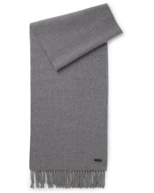 BOSS Italian-Made Scarf - Grey