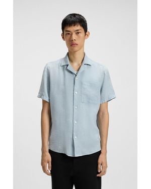 HUGO Light Blue Men's Shirts Size S - White