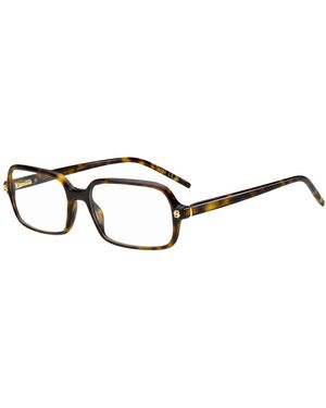 BOSS Havana-Acetate Sunglasses With Double B Monograms - Multicolour