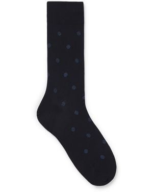 BOSS Regular-length Socks With Double B Monograms - Black