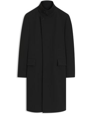 HUGO Regular-Fit Coat With Stand Collar - Black