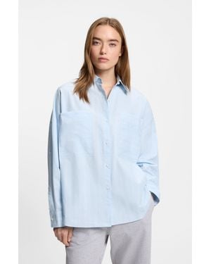 HUGO Patterned Women's Business Blouses Size 4 - Blue