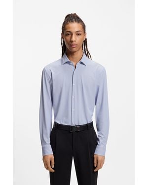 HUGO Light Blue Men's Shirts Size 14.5 - White