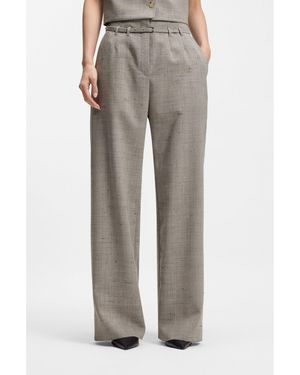 BOSS Regular-Fit Trousers - Grey