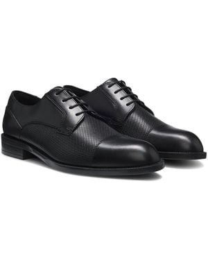 BOSS Cap-Toe Derby Shoes - Black