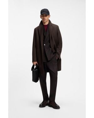 HUGO Regular-Fit Coat - Black