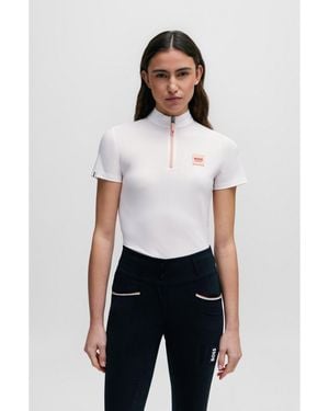 BOSS Equestrian Half-Sleeve Training Shirt - White