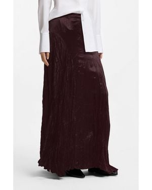 BOSS Asymmetric Maxi Skirt - Purple