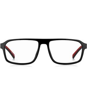 HUGO Optisch Montuur Met Rode Details - Zwart