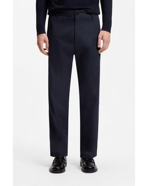 HUGO Straight-Fit Trousers - Blue