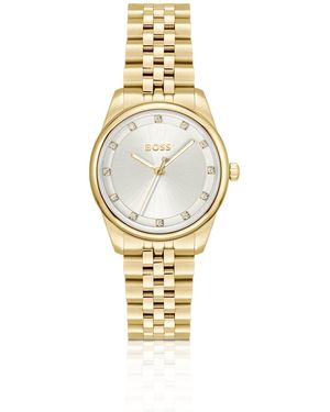 BOSS Graceful Precious Crystal-Embellished Watch - Metallic