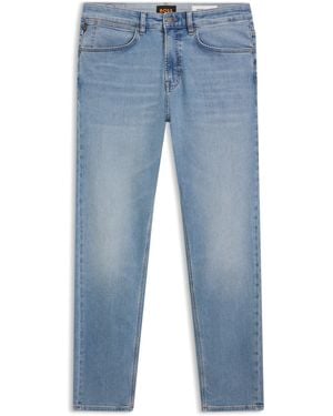 BOSS Taps Toelopende Jeans Van Blauw Superstretchdenim