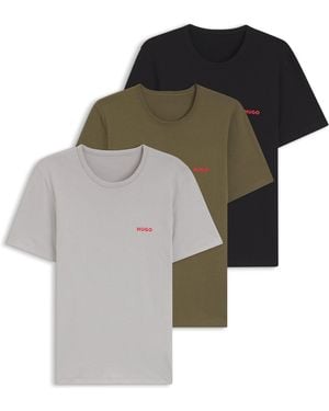 HUGO Paquete De Tres Camisetas Interiores De Algodón - Multicolor