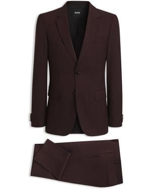 BOSS Slim-Fit Suit - Brown