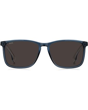 BOSS Zonnebril Van Acetaat Met Rubberen Pootjes - Blauw