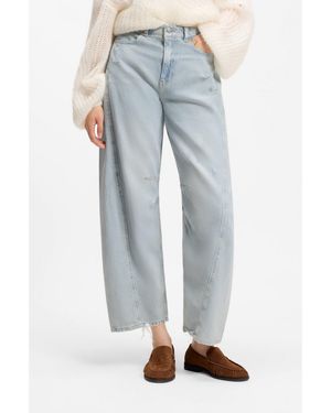 BOSS Relaxed-Fit Jeans With Balloon Leg - Blue