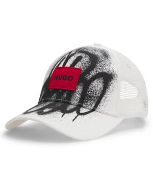 HUGO X Rb By Slawn Printed Cotton Baseball Cap - White