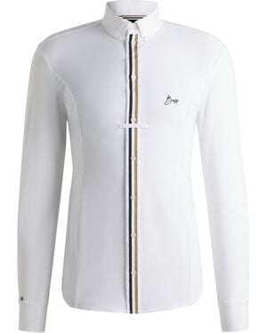 BOSS Equestrian Show Shirt - White