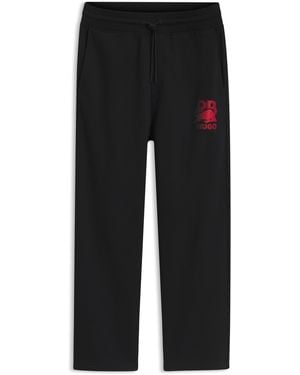 HUGO X Rb-Trainingsbroek Met Stiermotief - Zwart