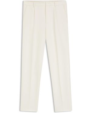 BOSS Tapered-Fit Hose Aus Stretch-Gewebe - Weiß