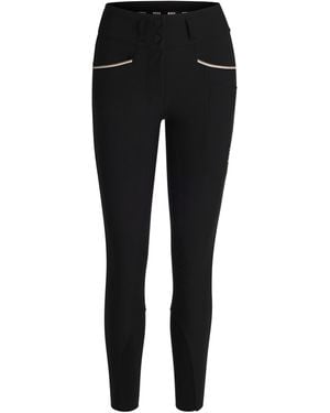 BOSS Equestrian Slim-Fit Breeches With Full Grip - Black