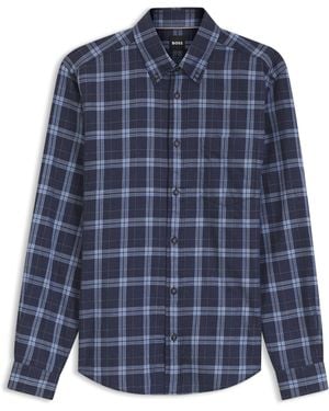BOSS Camicia Casual Regular Fit - Blu