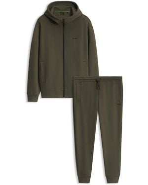 BOSS Conjunto De Chándal En Piqué De Mezcla De Algodón - Verde
