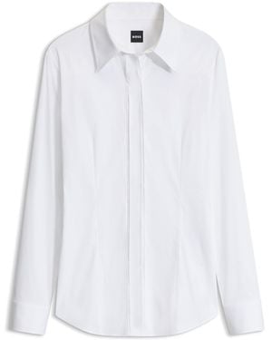 BOSS Slim-Fit Blouse - White