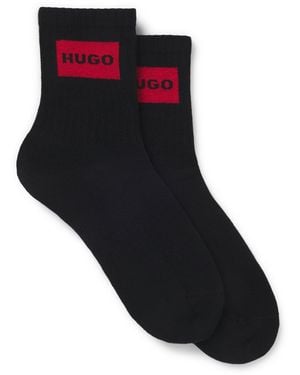 HUGO 2 Pack Of Logo Socks - Black