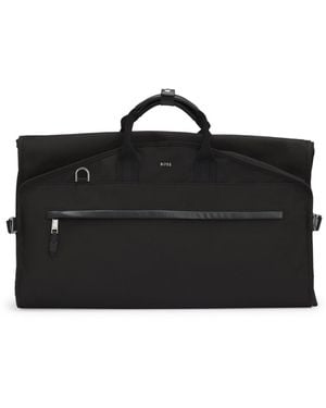 BOSS Garment Bag With Leather Trims - Black