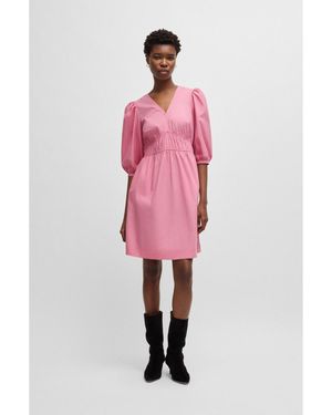 BOSS V-Neck Dress - Pink