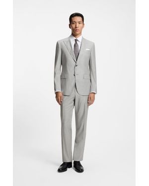 BOSS Silver Men's Business Suits Size 38r - Gray