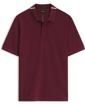 BOSS Active Polo Con Control De La Humedad - Rojo