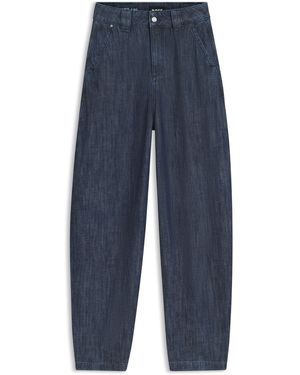 BOSS Vaqueros Relaxed Fit En Denim De Trama Abierta Con Textura - Azul