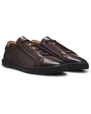 BOSS Low-Cut Trainers - Brown