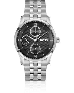 BOSS Dial Watch With Multi-Link Bracelet - Metallic