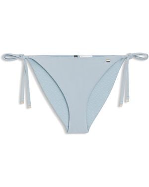 BOSS Bikinihose Mit Seitlicher Bindung - Blau
