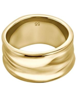 BOSS Anello Con Motivo Increspato - Metallizzato