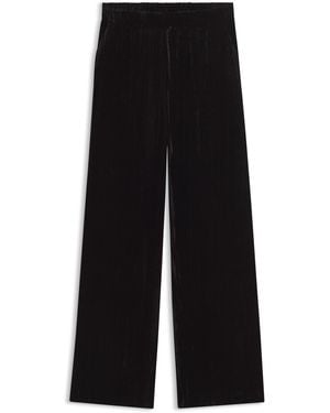 HUGO Relaxed-Fit Broek Van Fluweel - Zwart