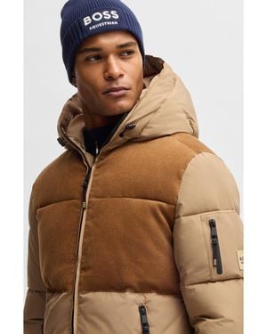 BOSS Equestrian Fisherman Beanie Hat - Brown