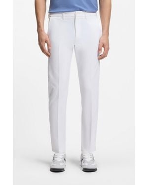 BOSS Slim-Fit Trousers - White